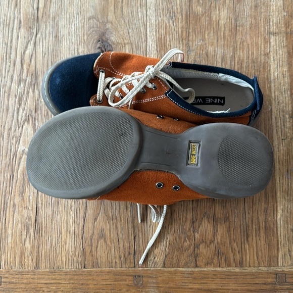 VINTAGE NINE WEST SNEAKERS BLUE/CAMEL COLOR - Picture 6 of 6